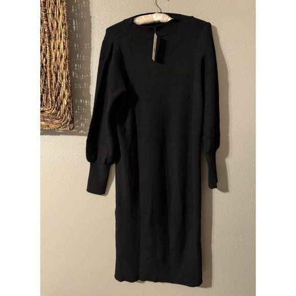 Fashion To Figure Black Long Back Shoulder Shrug Duster Sweater Plus Size 0 NWT - Picture 7 of 13